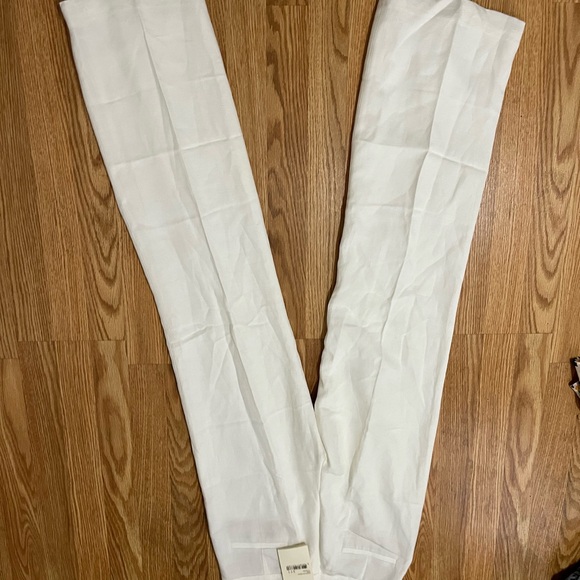 NWT SEZANE Marty Trousers Pants in Ecru/ Ivory Sz FR36 US4 - Picture 11 of 12